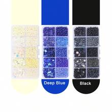 1 Box Multi-Element Glass Beads And Sequins For Jewelry Making DIY Bracelets Necklaces Craft Beads - Multicolor - View 6