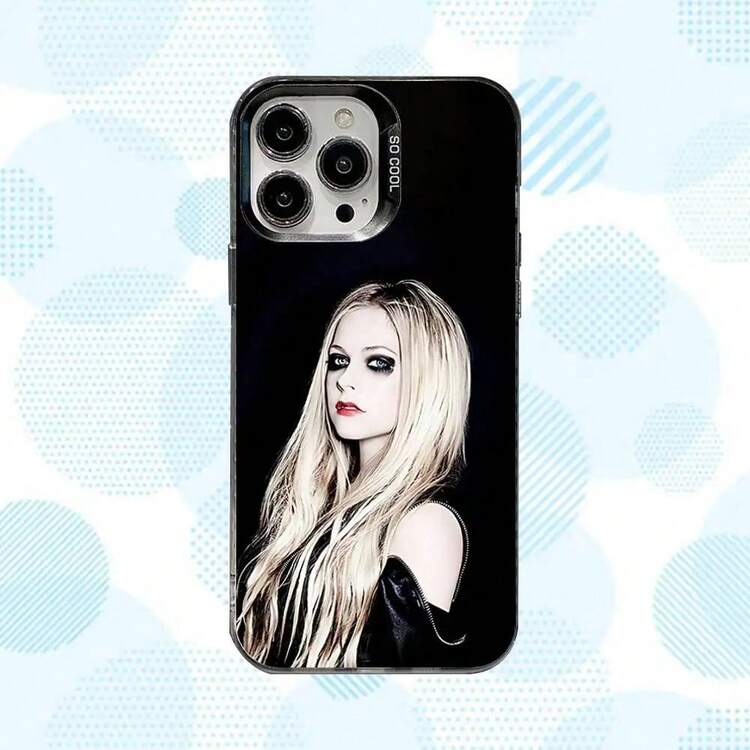 Funda para teléfono Singer A-Avril L-Lavigne para 17,16,15,14,13,12,11,Pro,MAX, cubierta blanca mate a prueba de golpes - Z6 - Añade 13