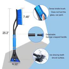 New Year Winter Car Snow Brush And Ice Scraper, Multifunctional ABS Windshield Snow Shovel, Detachable Deicing Tool For Vehicle And Home Window Cleaning