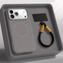 Funda para teléfono - No incluye cordón, compatible con iPhone 17air/16e/15/14/13/12/11 Pro, Pro Max, Plus, X/XR//XSMAX, compatible con Samsung Galaxy S22/S22 PLUS/S22 ULTRA/S23//S23 FE/S23 PLUS/S23 ULTRA/S24/S24 FE/S24 PLUS/S24 ULTRA/S25/S25 PLUS/S25 ULTRA/S25 EDGE/A16 # 4G/A26/A36/A56, varios colores, sensación mate + atracción magnética + tela mate amigable con la piel, borde recto clásico, vale la pena elegir. - Negro - Ver 2