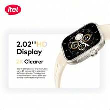 itel ISW-023 Smart Watch, 2.02" HD Display, Scratch-Resistant Crystal Screen, IP68 Waterproof And Dustproof Rating, 7-Day Battery Life - Black - View 8