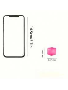 1pc Adult Stress Relief Squeeze Toy, Sensory Fidget Toy For Optimal Relaxation. This Stress Relief And Relaxation Toy In Ice Cube Shape Can Help You Destress When Feeling Tense, Bored Or Excited. The Toy Is Filled With Pink, Purple And Blue Colors, Making It A Great Birthday Or Christmas Gift - 1pc Random color - 查看 2