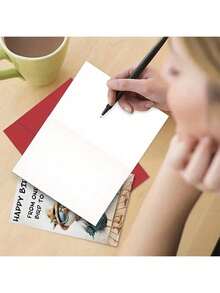 1pc Unique Bird Birthday Card, With "HAPPY BIRTHDAY FROM ONE CLASSY BIRD TO ANOTHER", Two Stylish Bird Designs, Suitable For Expressing Friendship Birthday Gifts, High-Quality Greeting Cards With Envelopes - Multicolor - View 3