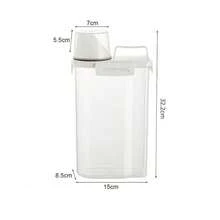 Airtight Kitchen Storage Containers, Moisture-Proof Cereal/Grain/Flour Canister With Measuring Cup, Spice Jars, Space-Saving See-Through Design For Easy Use - Multicolor - View 10