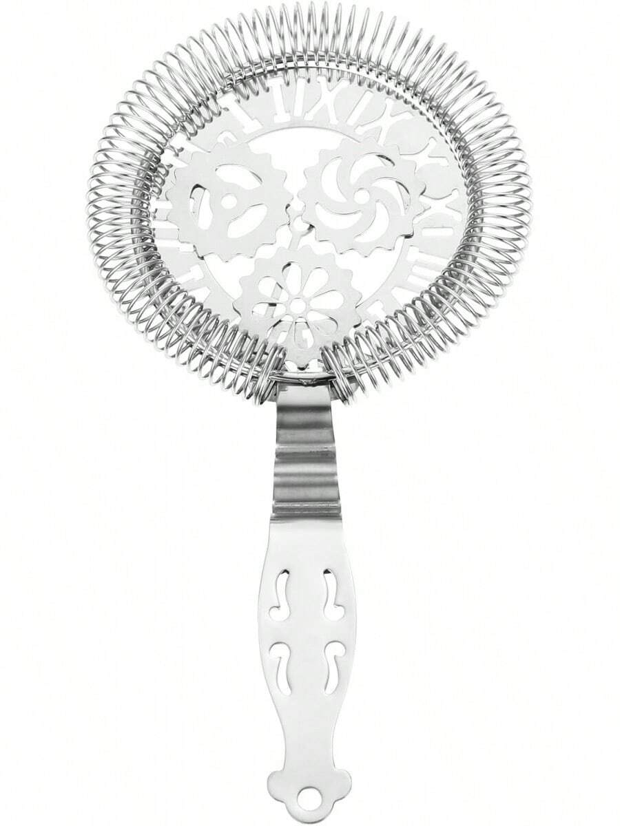 DOITOOL Colador de Cócteles de Acero Inoxidable para Bartender Colador de Hielo Malla Fina y Asa Ergonómica Filtro para Cocteleras y Barras de Bar 1 Unidad - 1 - Ver 1