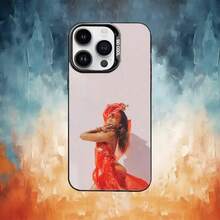 Funda para teléfono Singer A-Anitta para iPhone17,16,15,14,13,12,11 Plus, Pro Max, cubierta negra mate a prueba de golpes - Z4 - Ver 4
