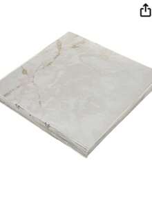 Achim Home Furnishings FTVMA40220 Nexus 12-Inch Vinyl Tile, Marble Classic White with Grey Veins, 20-Pack - Gris Claro - Ver 2