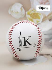 Custom Baseball With Name, Personalized Baseball Gifts, Customized Text Baseballs, Customizable Christmas Gifts, Team Balls, Keep Sakes, Best Gift For Boyfriend Or Brother, Birthday Gifts, Baseball Fans, Fashion, Casual, Cartoon Pattern, Vacation/School/Competition, Father, Family, Business, Mother - Style a - View 28
