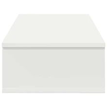 Wall Shelf With Drawers White 80x34x17 Cm Engineered Wood - White - View 6