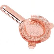 Herramienta de barra de colador de acero inoxidable 304 Barra de colador Ocktail Tipo de colador de cóctel Filtro de barra de acero inoxidable Barman Filtro de hielo Accesorios de barman(Rosa) - Rosa - Ver 7
