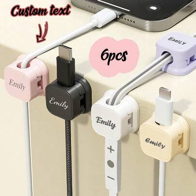 Bộ kẹp cáp từ tính tùy chỉnh 6 chiếc/1 chiếc/3 chiếc, kẹp cáp từ tính để bàn, kẹp cố định cáp sạc tự dính cá nhân hóa, kẹp cáp khe - dụng cụ sắp xếp cáp, quản lý cáp, kẹp sắp xếp cáp, kẹp cáp, kẹp cáp bàn làm việc văn phòng, kẹp cáp sạc, hộp đựng cáp tủ đầu giường, kẹp quản lý cáp, quản lý cáp USB/dây nguồn/cáp tự dính, thích hợp cho xe hơi và bàn làm việc văn phòng, nhà và văn phòng.