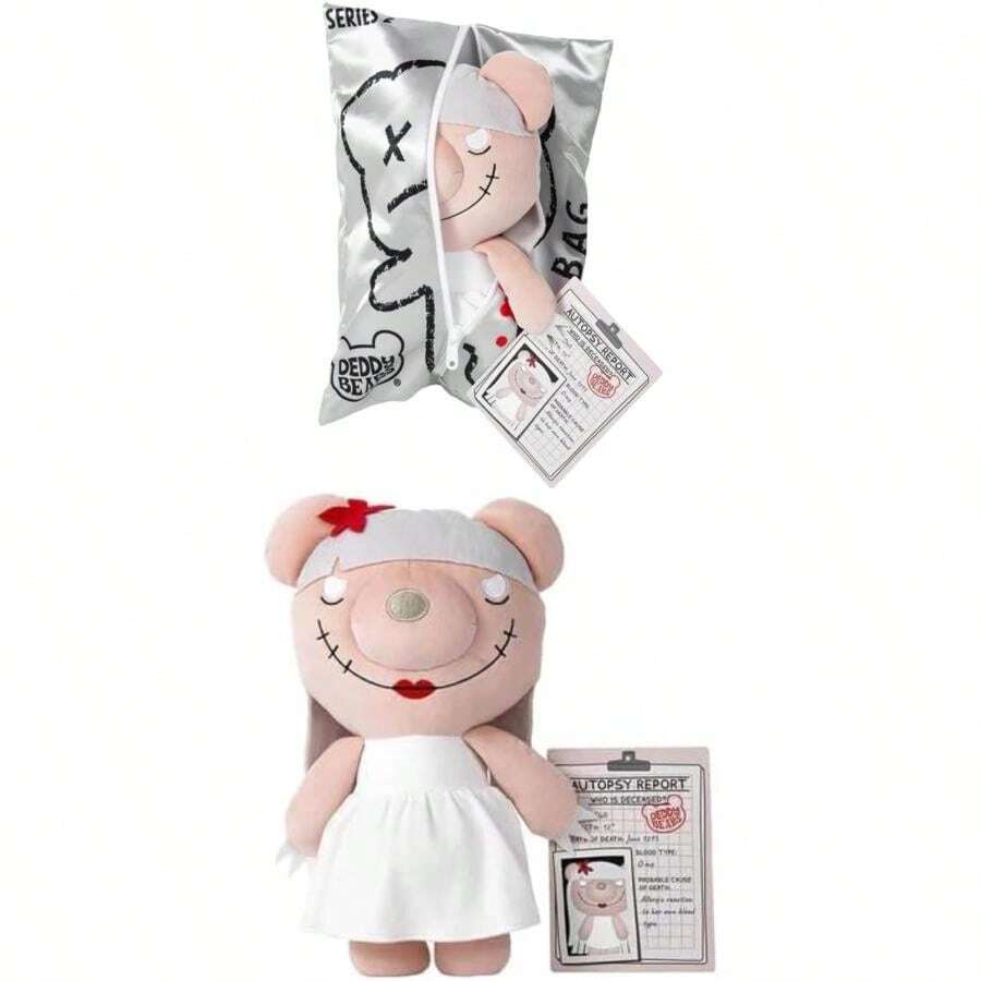 Deddy Bears Dolli - Bolsa Corporal, Peluche de 12 Pulgadas, Regalo, Hora de Dormir para niños, Adolescentes y Adultos (Rosa)(default) - Multicolor - Ver 1
