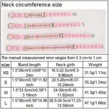 1入組珍珠和水鑽裝飾寵物項圈