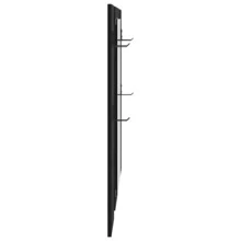 Wall-Mounted Coat Rack Wall-Mounted Black Oak 96 X 1.5 X 90 Cm - 黑色 - 查看 7