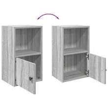 Libreria vidaXL Sonoma grigio 31x24x52 cm in legno composito - Cammello - Visualizzare 8
