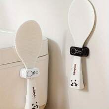 1/2pcs Cute Black & White Multi-Functional Wall-Mounted Storage Rack - Kitchen Utensil Holder And Cable Organizer (Plastic Hooks, Can Hang Small Items/Rice Cooker Accessories) - Multicolor - View 2