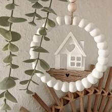 DIY粘土模具圆形泡泡珠吊坠模具家居装饰摆件树脂浇铸石膏圆形挂盘工艺品硅胶模具 - 白色 - 查看 3