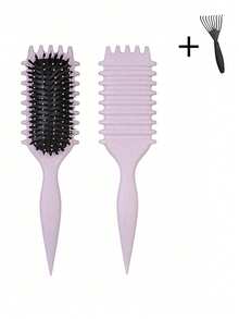 0150623540004 Cepillo desenredante para dar forma a los rizos, cepillo de nailon anti-frizz para definir rizos suaves y naturales, cepillo desenredante suave que reduce el daño y la estática, herramienta de peinado y cuidado del cabello para uso diario en mujeres y hombres, cepillo profesional para rizos para uso diario - Cepillo Candy auténtico