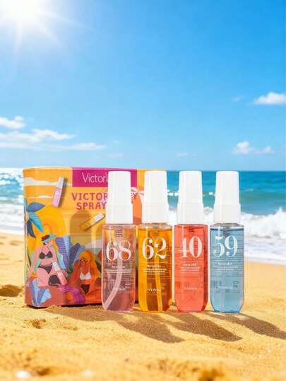 1瓶/4瓶/5瓶装 40毫升巴西香氛喷雾，织物除臭剂，清新喷雾，四种香型可选 - 室内/室外空气清新剂，多层次提升幸福感的香氛喷雾，持久留香，散发优雅的里约热内卢香草、椰子花、柑橘、木质和海洋香调，适用于约会、派对、聚会、度假、居家、酒店、办公室等场合。