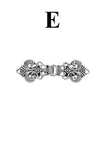 Vintage Sweater Clip, Waist Tie Clip, Shirt Brooch Clip, Silver Floral Pattern Sweater Shawl Clip - Waist Clip, Cardigan Waist Tie Clip, Scarf Collar Clip And Brooch Clip, Clothing Accessories Gift - Antique Silver - Classic - View 19