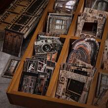 94pcs Scrapbooking Supplies Set - Movie Themed Scrapbook Paper Pack, For Journals, Stationery, Planners, Washi Tape Stickers, Calendar, Arts & Crafts, Scrapbook Albums, Elegant And Aesthetic