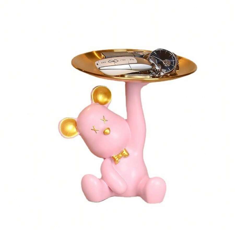 Decoración de soporte para llaves con forma de oso lindo, adorno de entrada del hogar, regalo de inauguración de casa - Multicolor - Ver 1