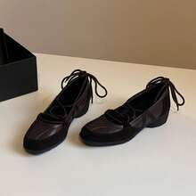 Women Canvas Shoes - Brown - View 8