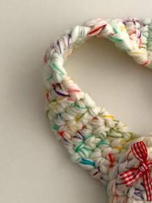 1 chiếc bịt tai len dệt kim buộc dây họa tiết ngôi sao và nơ Y2K dành cho nữ, băng đô giữ ấm tai dệt kim cho mùa thu/đông, bịt tai màu trắng - Nhiều màu - Xem 7