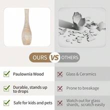 Floor Vase Home Decor: 22 Inch Tall Decorative Wood Vases For Living Room Large Rustic Farmhouse Boho Vase For Dining Table Centerpieces Bedroom Corner Hallway Indoor Office - 預設 - 查看 5