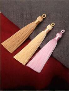 悬挂式丝绸流苏缝纫流苏饰边钥匙流苏，用于DIY装饰窗帘。