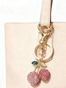 Fashionable & Versatile Cherry Keychain Pendant, Suitable As Party Gifts, Valentine's Day Gifts For Girlfriend, Best Friends, And Friends - Multicolor - View 6