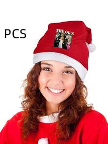 Kristin Chenoweth & Idina Menzel  4 Christmas Santa Hat Adult: Xmas Holiday Hat For Women And Men - Extra Thicken Classic Fur For Christmas New Year Festive Holiday Party Supplies - Đỏ và trắng - Xem 2