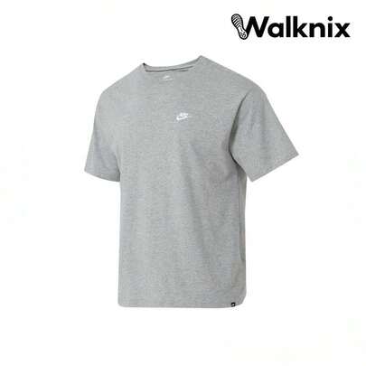 Nike Sportswear SS25 Fashion Casual Breathable Short Sleeve T-Shirt Gray Tops Men