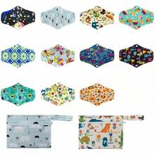 11 piezas de almohadillas menstruales reutilizables de carbón de bambú, toallas sanitarias, pañuelos menstruales reutilizables, incluye dos bolsas de almacenamiento, se pueden usar para incontinencia. - 11 piezas - Ver 6