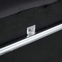 White And Black Leather Seat With Chrome Frame – 130 Cm For The Dining Room, Hallway And Living Room. - Black - View 9