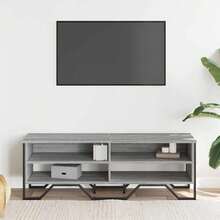 Mobile TV vidaXL Sonoma grigio 122x34x41 cm in legno composito - Cammello - Visualizzare 3