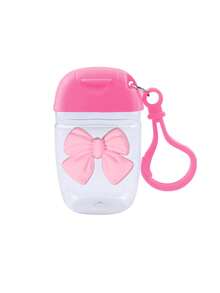 1 Set Pink Clear Empty Bottle Hand Sanitizer Bottling Bottle With Bow ,30ml,Travel ,Holder Hook Keychain, Pink Flip Cap ,Lid Reusable Portable Empty Bottle Refillable ,Cosmetic Container, Suitable For Liquid Lotion Cream,Travel Essentials Dorm Essentials,Suitable For Women, Mothers, Teachers, Friends, Students, Returning To School, And Teachers,Valentine's Day Gift,Mother's Day Gift,1 Oz (Approx. 28.3 G) - Multicolor - View 8