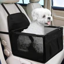 Dog Car Seat Foldable Dog Car Booster Seat Waterproof Breathable Oxford Travel Bag For Small To Medium Dogs, Puppies, And Pets-Pure Black - Pure Black - View 8