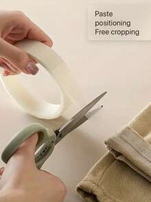 Self-Adhesive Fabric Patches For Pants, Jeans Etc. - Easy To Sew, Durable Clothing Repair Strips - Available In Multiple Colors (White, Black) - Ideal For Garment Cutting And Fashion Accessories, Sewing Supplies | Fashion Apparel Accessories | Durable Repair Fabric - Multicolor - View 2