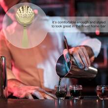 Colador de Cóctel de Acero Inoxidable con Malla Fina para Bartenders Profesionales Filtro de Hielo para Barra Diseño Tipo Dorada Fácil de Limpiar y Duradero - 1 - Ver 5