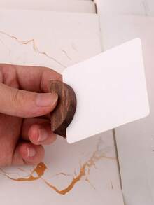 5pcs Wooden Table Number Holders, Semi-Circle Wooden Table Card Stands, Suitable For Weddings, Restaurants, Banquets, Birthday Parties, Reusable As Photo Frames Or Menu Holders - Multicolor - View 5