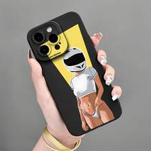 Estuche de Teléfono Creativo con Ilustración de Chica en Motocicleta Bikini Nueva - Apto para iPhone 11/12/13/14/15/16 Pro Max/Plus, Estuche Antigolpes Completo/Impreso/Funda UV, Regalo para Novio/Novia - Oscuro-689 - Ver 1