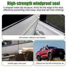 Black Rubber Push-In Door Sealing Strips For Car Doors, Suitable For Cars, Trucks, Recreational Vehicles, And RVS - Noise Reduction And Heat Insulation - Black - View 7