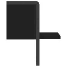 Wall Shelf With Bar Black 20x25x30 Cm - Black - View 6