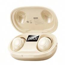 Lenovo EA289 True Wireless Bluetooth Earbuds: Cherry Blossom White Bean-Shaped In-Ear Design, Sleep Noise Cancellation, Pressure-Free Design For Side Sleeping, Ultra-Long Battery Life, Compatible With Apple And Huawei, Universal For Music And Relaxation. - Moon Rock White - View 9