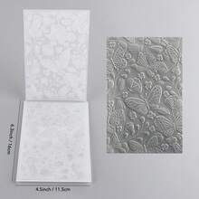 1pc 3D Embossed Folder, DIY Scrapbook Supplies, Butterfly Pattern Plastic Embossing Folders For Card Making Scrapbooking And Other Paper Crafts