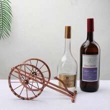 YEuropean Wine Racks Home Creative Red Wine Rack Ornaments Wine Bottle Racks Wine Cabinet Decoration Wine Bottle Rack 1 Piece - Bronce - Ver 2