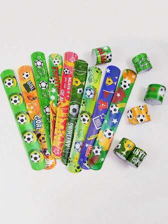 12 Items: Football Handband, Wristband, Handband, Football Party Bag Filler, Party Prizes, Valentine's Day Classroom Prizes, Gift Exchange, Birthday Party Supplies, Birthday Gifts, Back-To-School Season, Back-To-School Filler Gifts.