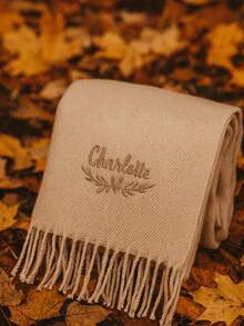 New Fluffy Tassel Scarf For Women, Customizable Styles. Solid Colors Available, Warm And Comfortable, Fashionable And Versatile. Windproof And Breathable, Suitable For Outdoor Wear And Daily Matching. Essential Item For Birthday, Holiday, Party, Couples, Outings, School, Back To School Season, And Autumn/Winter. - Multicolor - View 3