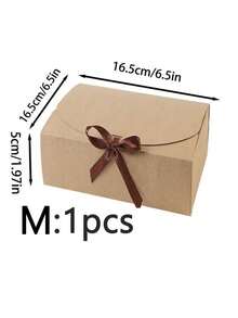 10个/5个/3个/1个装 - 白色/黑色/粉色/棕色带盖礼盒，带丝带，适用于伴娘邀请、婚礼、生日礼物、迎婴派对及其他派对、情人节礼物、情人节包装、生日、DIY制作、美妆收纳盒、毕业礼物包装、婚礼派对装饰盒 - 棕色 - 查看 11